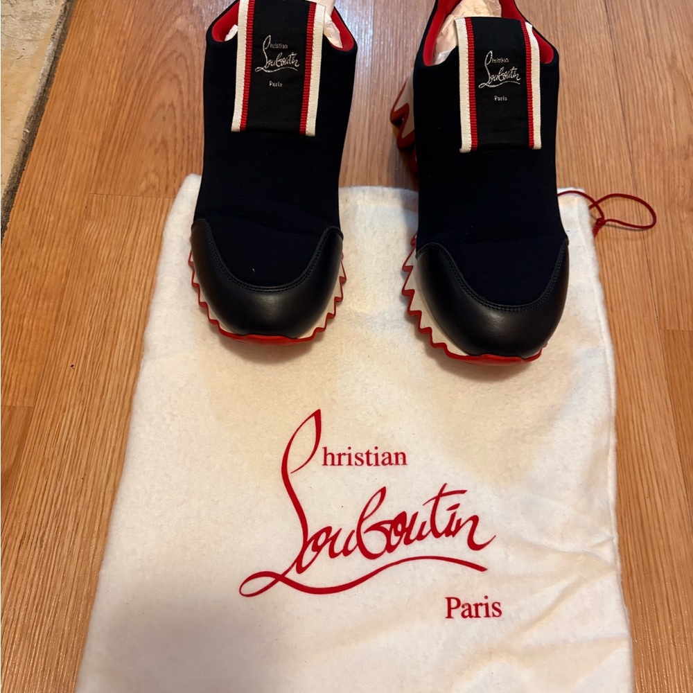 Christian Louboutin Black and Red Shoes